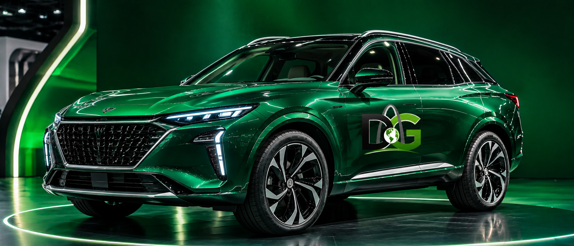 Dope green Autos car green